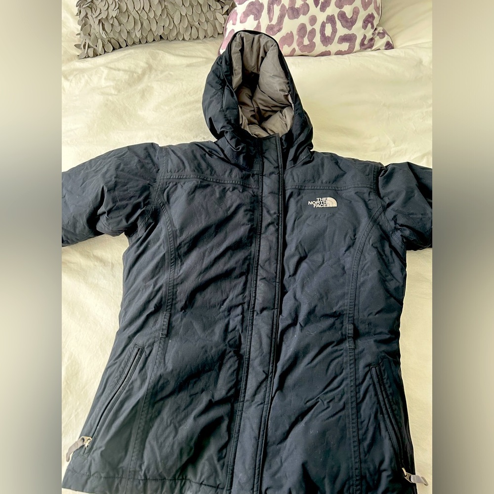 The north face kids XL black jacket